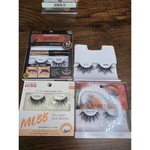 Kiss Lash Drip "Drenched" False Eyelashes Pack Spiky Boosted Volume 3D Drama Wet